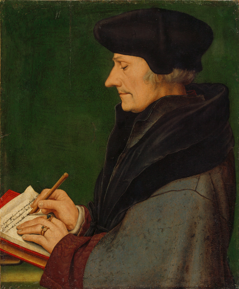 Hans Holbein the Younger. Portrait of Erasmus of Rotterdam