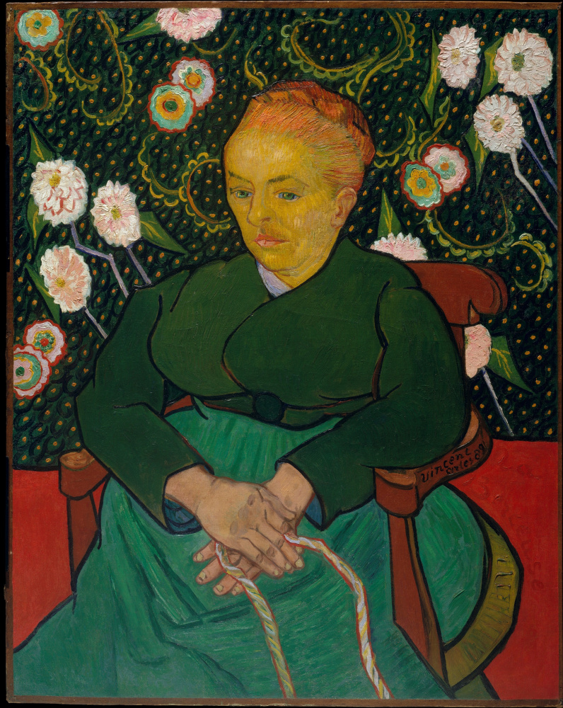 Вінсент Ван Гог. Колыбельная (Женщина, качающая колыбель; портрет Августины Рулен)