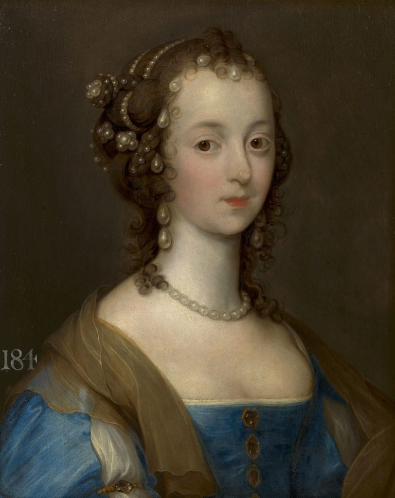 Remigius van Lemput. Retrato de una dama, ahora identificada como Margaret Smith, la Sra. Thomas Carey, más tarde Lady Herbert