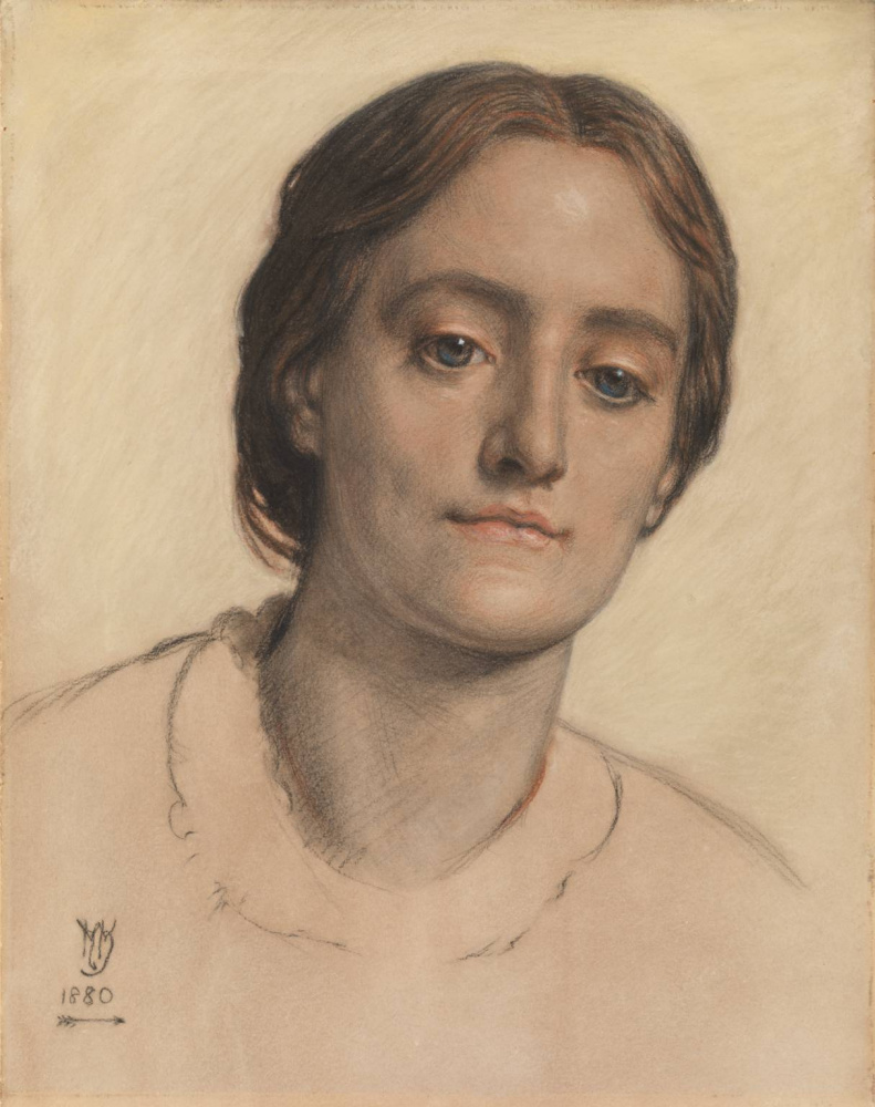 William Holman Hunt. Portrait of Mrs Edith Holman hunt