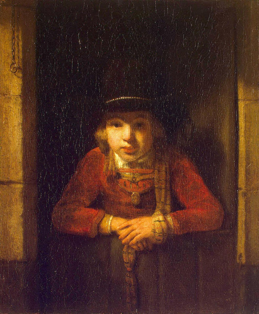 Samuel van Hogstraaten. The boy in the window