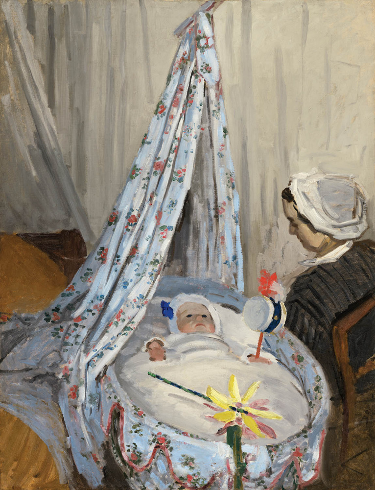 Claude Monet. Cradle. Camille with the artist's son Jean