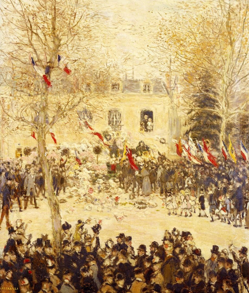 Jean-François Raffaelli. Feier zu Ehren des 80. Geburtstags von Victor Hugo