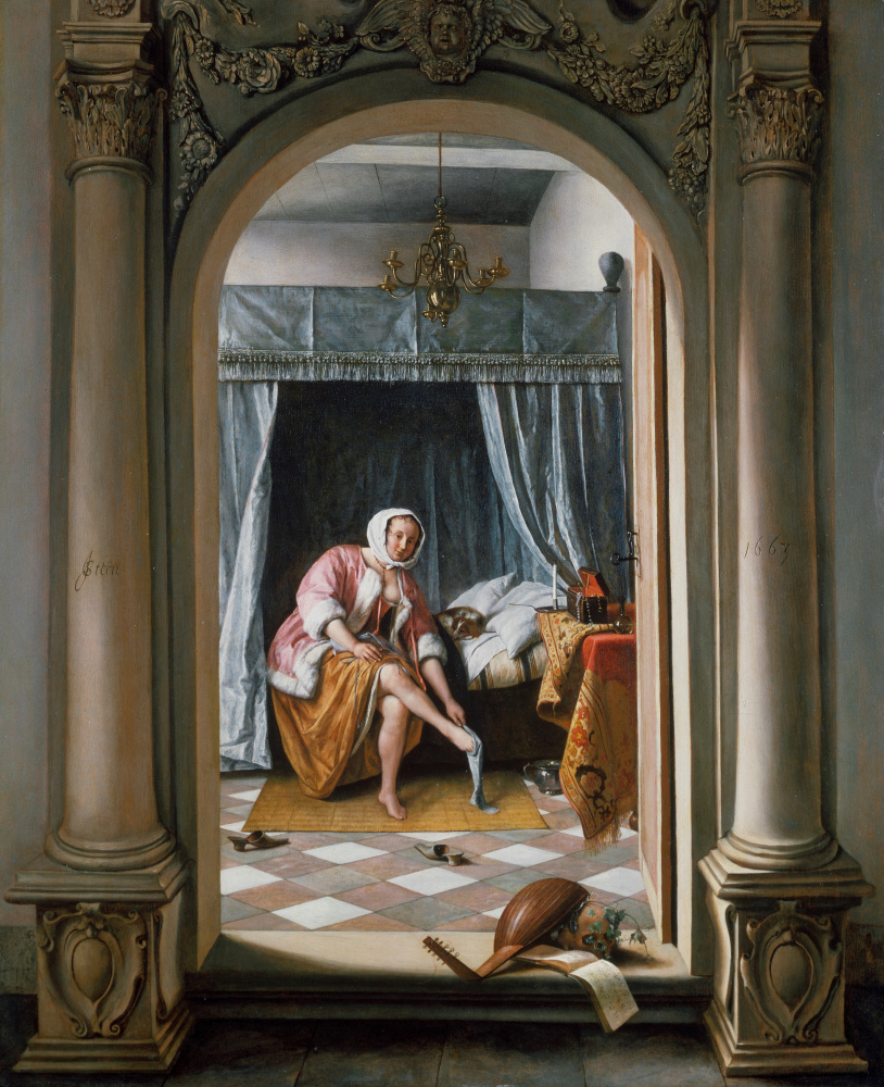 Jan Steen. The lady behind the toilet