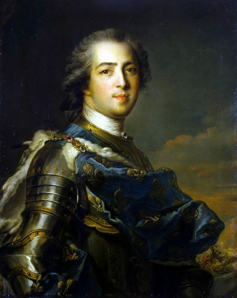 Jean-Marc Nate. Portrait de Louis XV. 1745