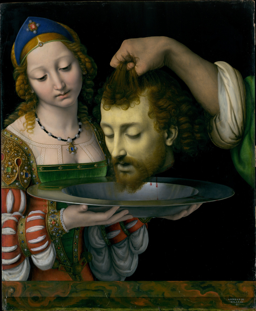 Andrea Solario. Salome with the Head of Saint John the Baptist