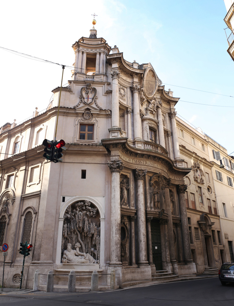 Francesco Borromini. The Church of San Carlo alle Cuatro Fontane