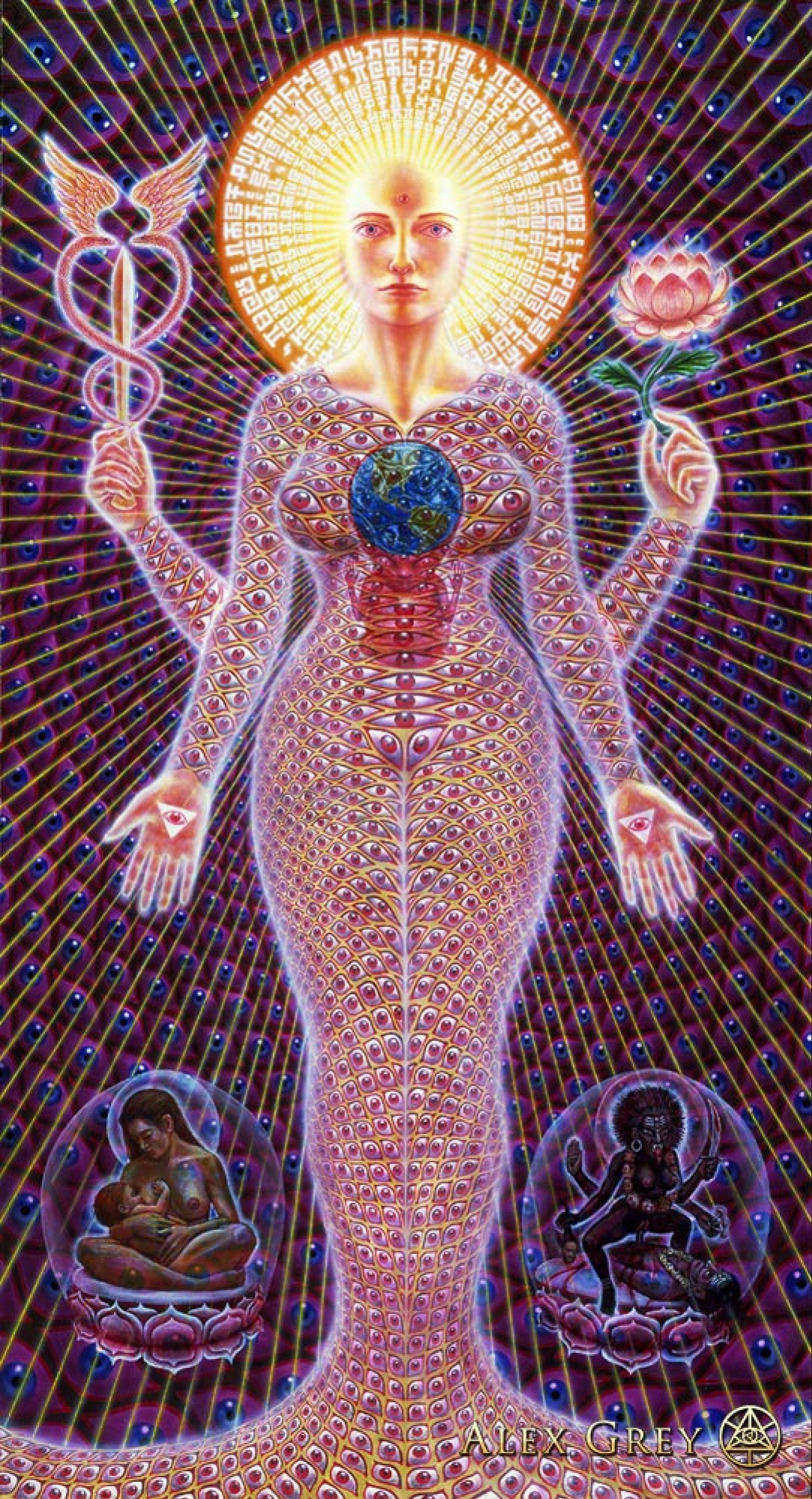 Alex Gray Sofija, 1989, 117×214 cm: Description of the artwork | Arthive