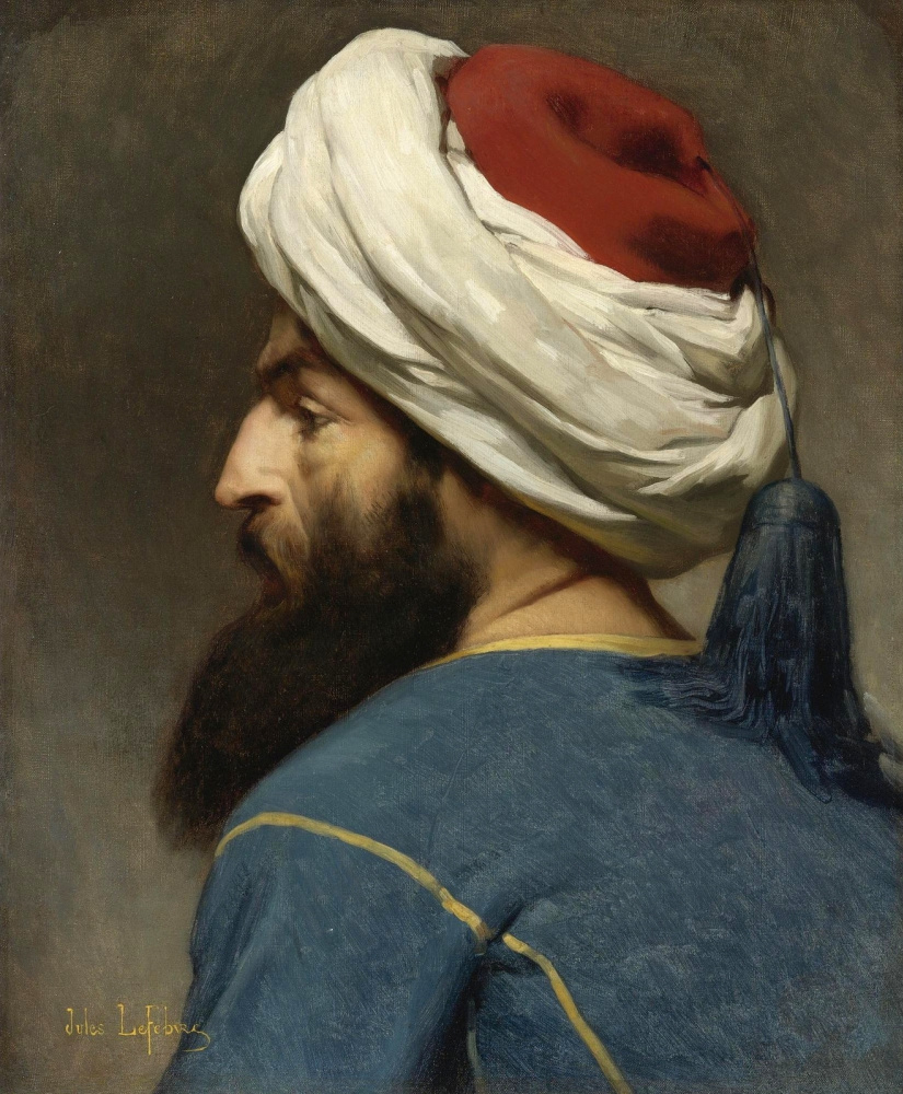 Жюль Жозеф Лефевр. Портрет турка.