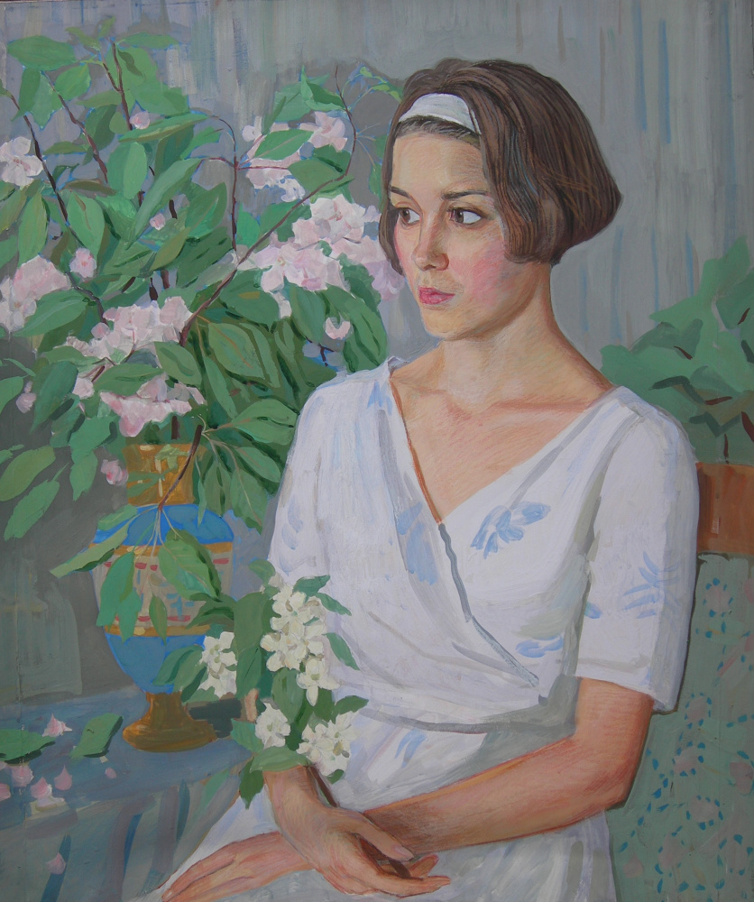 Eugene Alexandrovich Kazantsev. Portrait of Galina Nikitishina.