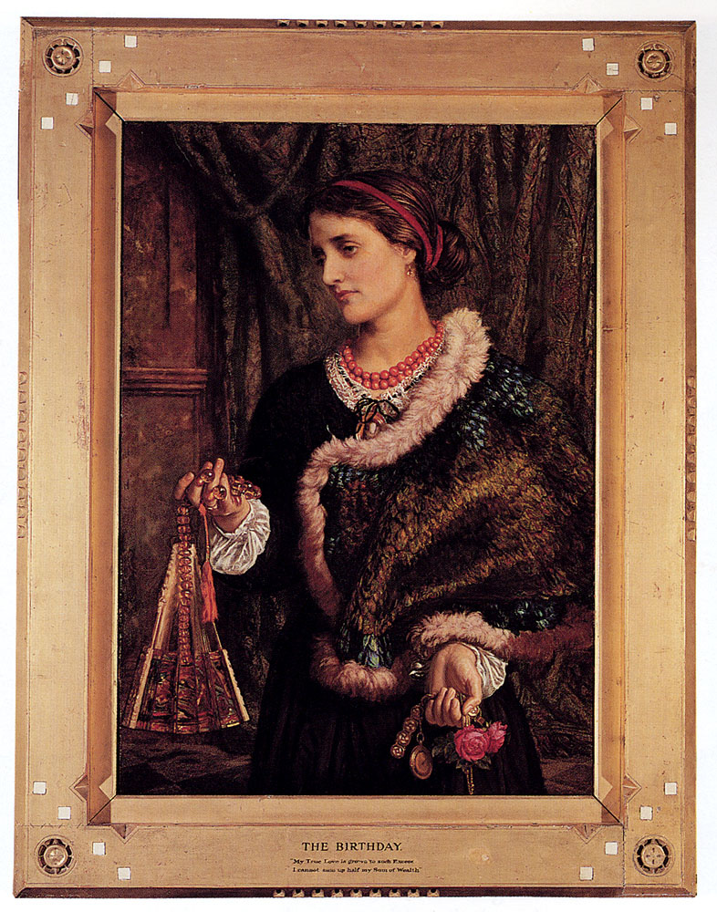 William Holman Hunt. Birthday (in preparation). Portrait of Edith, second wife of the artist