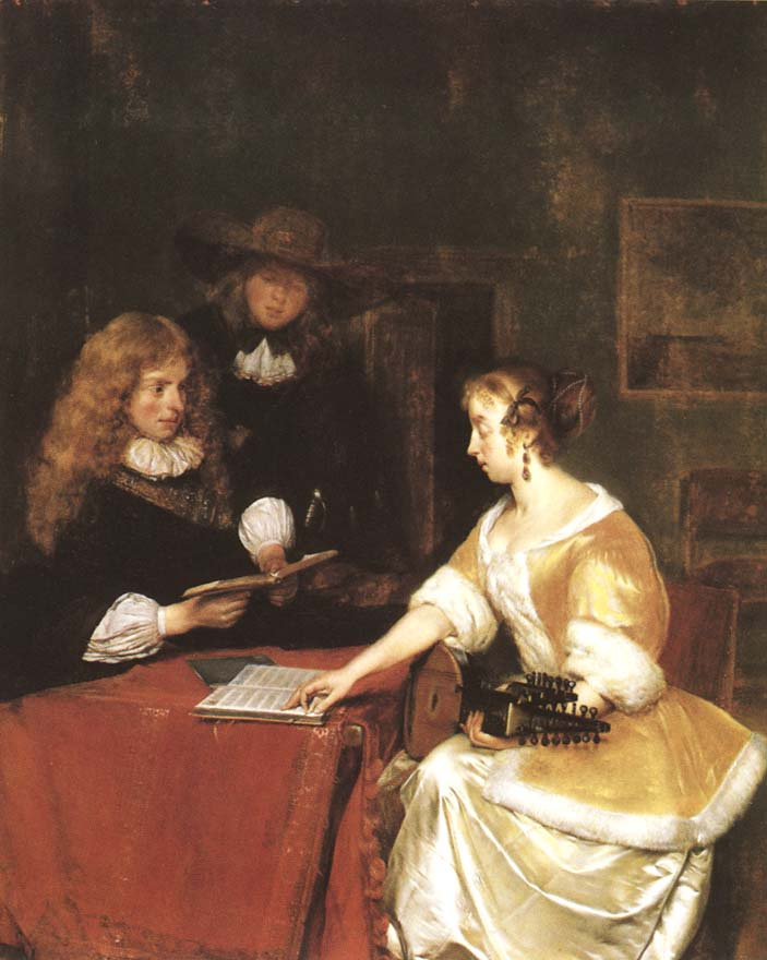 Gerard Terborch (ter Borch). Music lesson