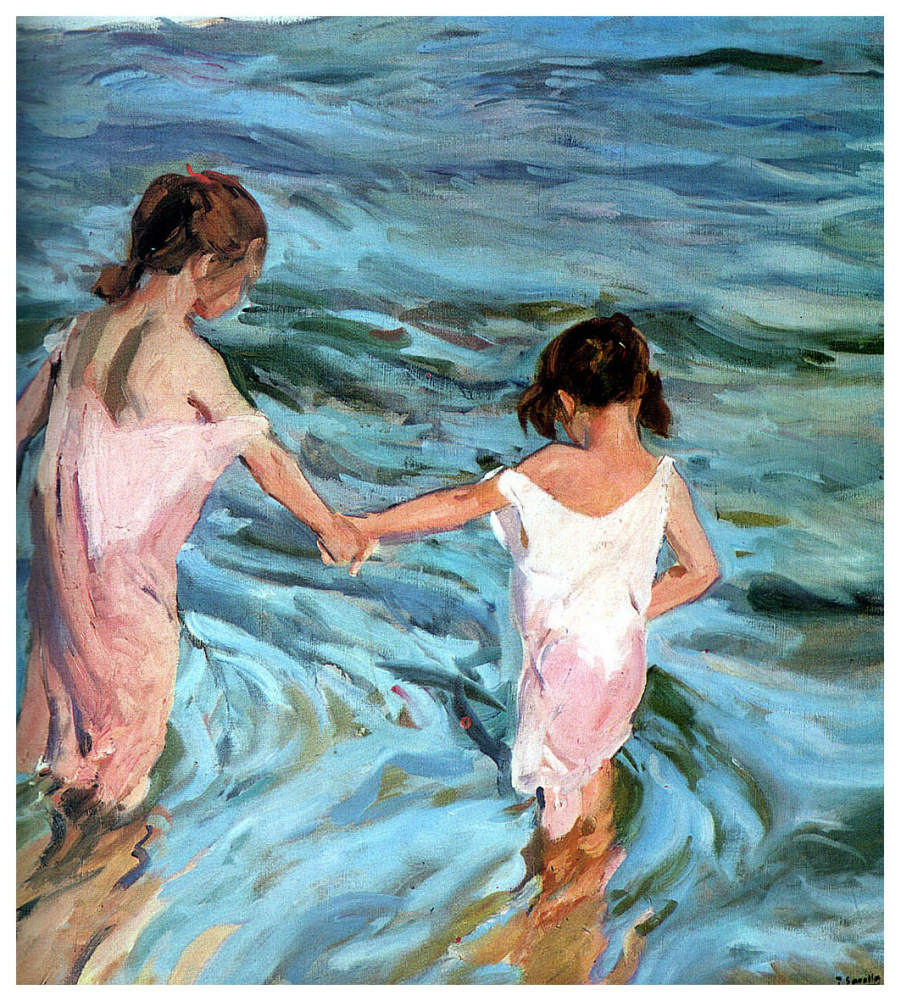 Joaquin Sorolla. Girls in the sea