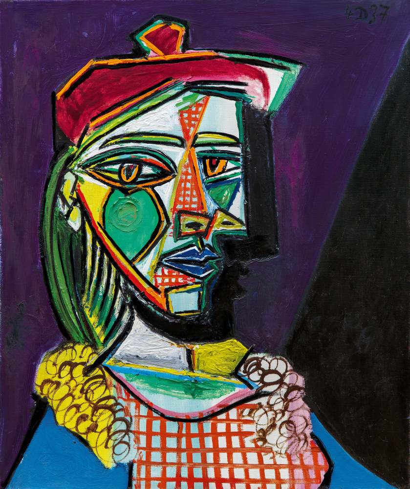 Pablo Picasso. Femme en béret et robe à carreaux (Maria Theresa Walter)