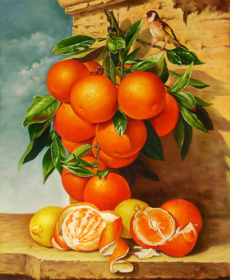 Vladimir Shtykov. With oranges