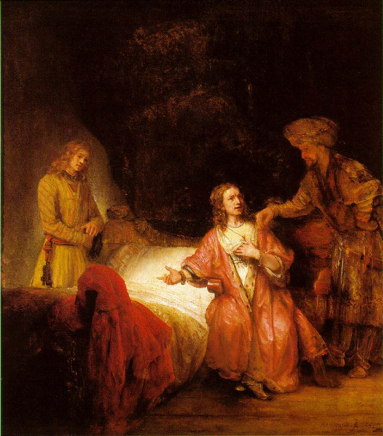 Joseph, accusing Potiphar's wife