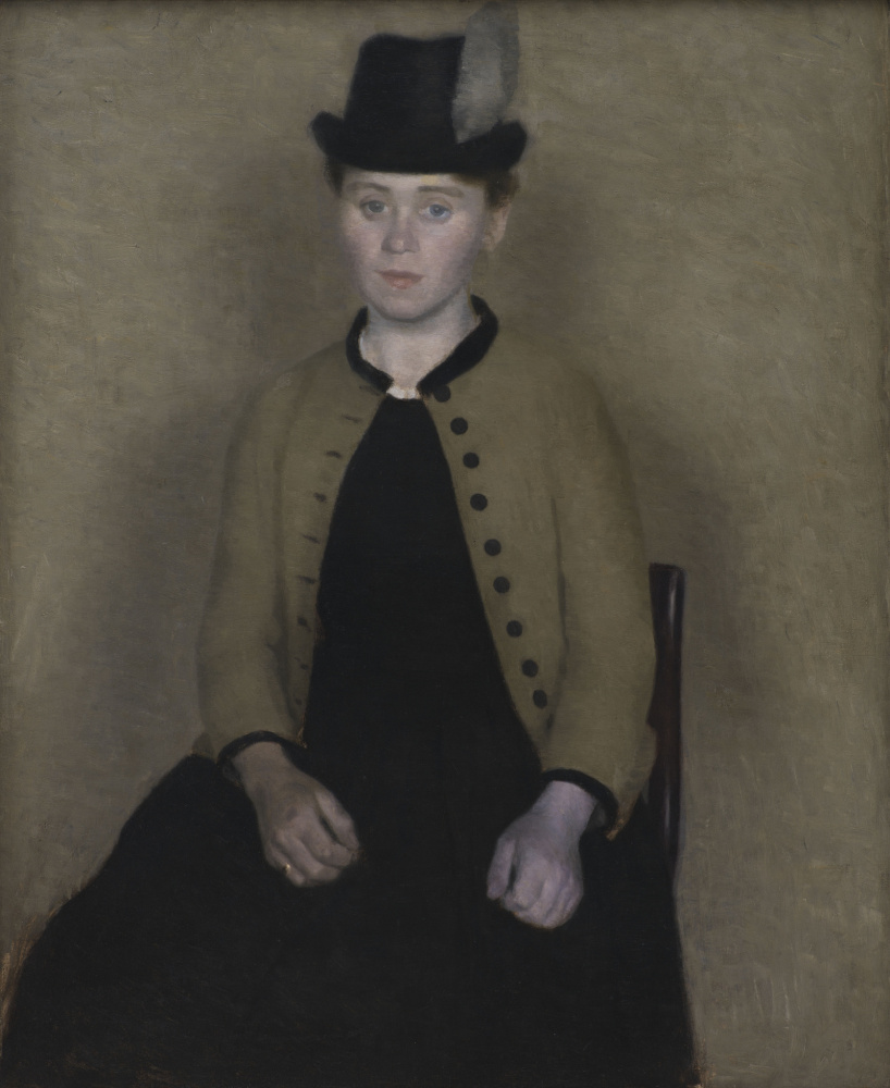 Vilhelm Hammershøi. Portrait of Ida стlsted, later - the artist’s wife