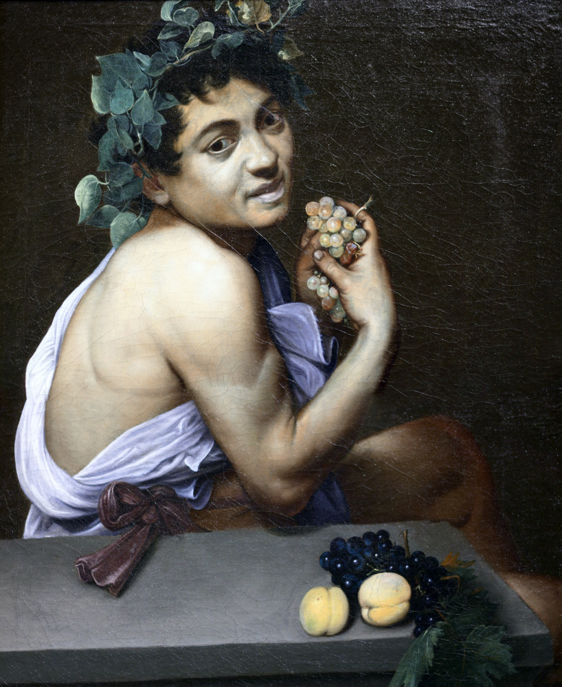 Michelangelo Merisi de Caravaggio. Kranker Bacchus (Selbstbildnis im Spiegelbild)