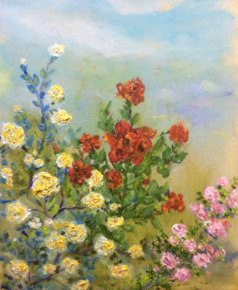 Rita Arkadievna Beckman. Roses in the Garden