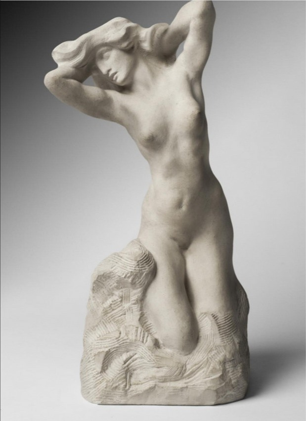 Auguste Rodin. Awakening. Venus behind the toilet