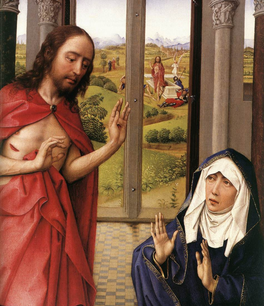 Rogier van der Weyden. The Miraflores Altar. Fragment