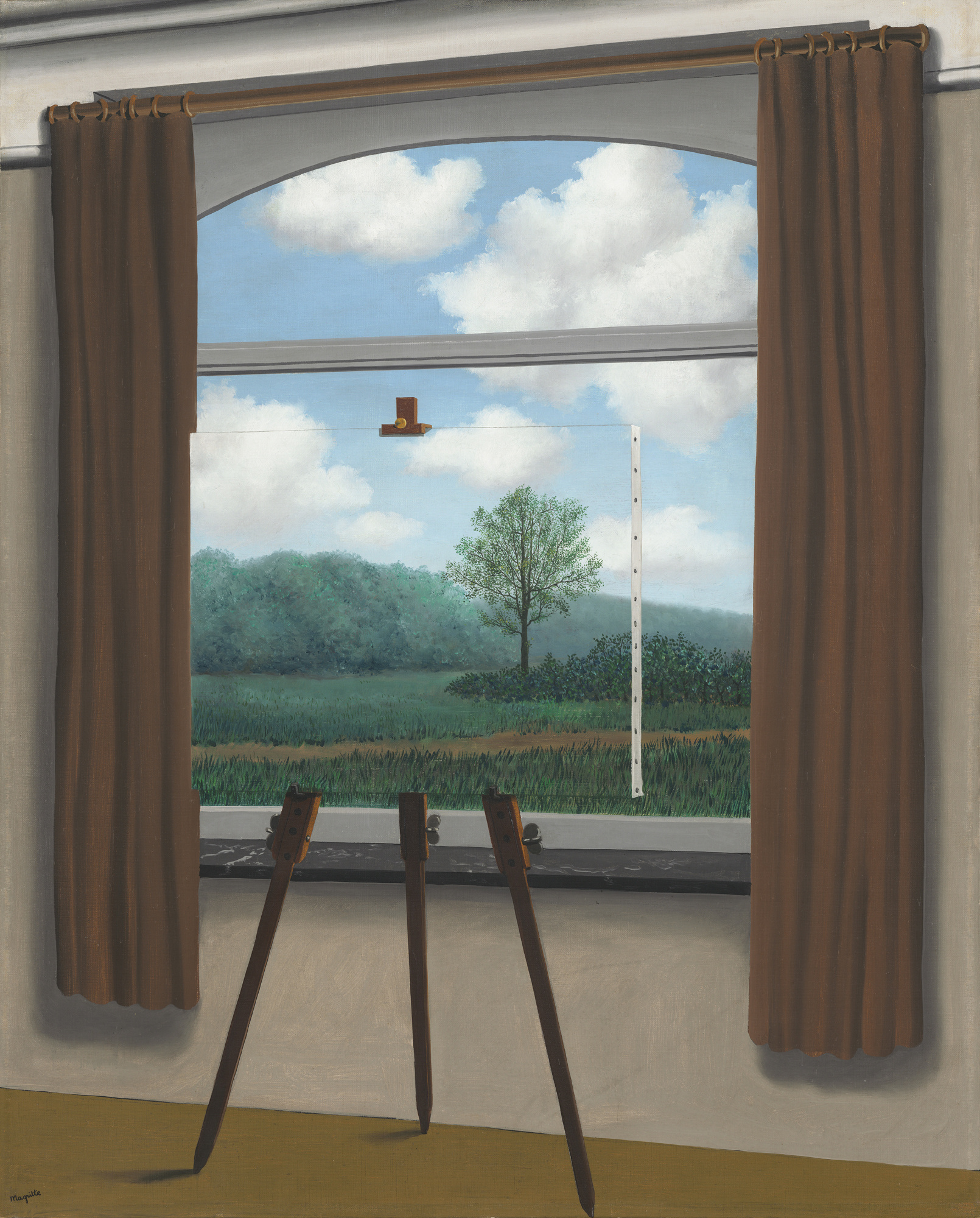 Human condition, 1933, 81×100 cm by René Magritte: History