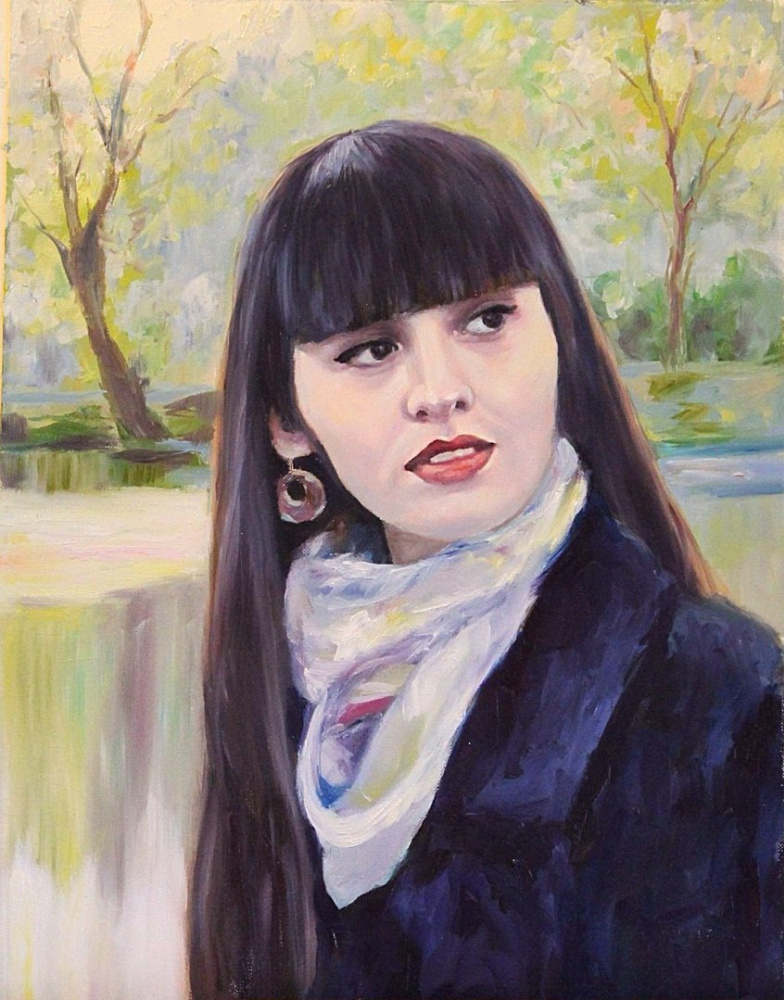 Mila Kaneyeva. Portrait of a girl