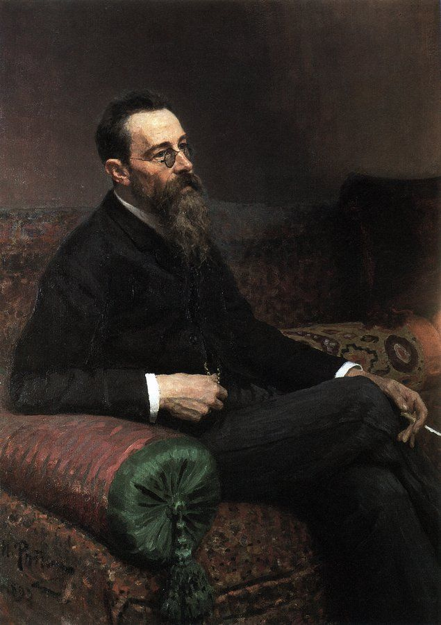 Ilya Efimovich Repin. Portrait of composer N. Rimsky-Korsakov