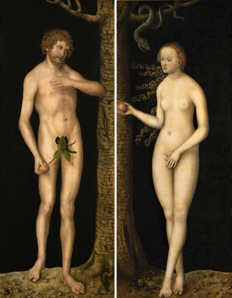 Lucas Cranach the Elder. Adam et Eve
