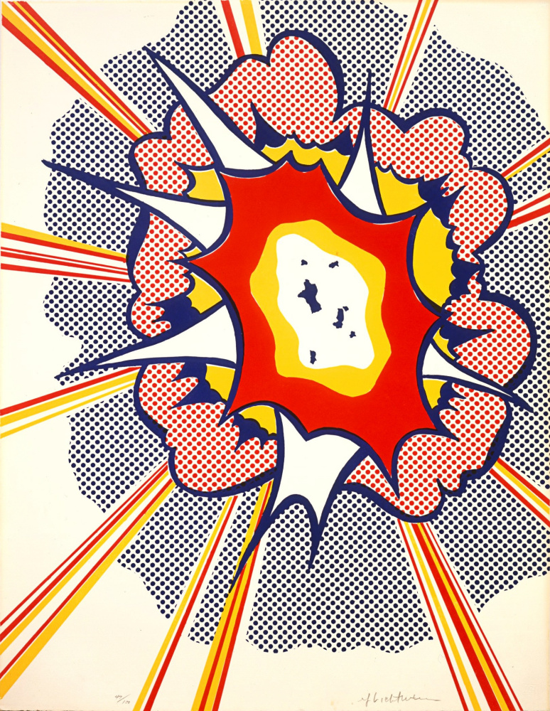 Roy Lichtenstein. Explosión de la cartera.