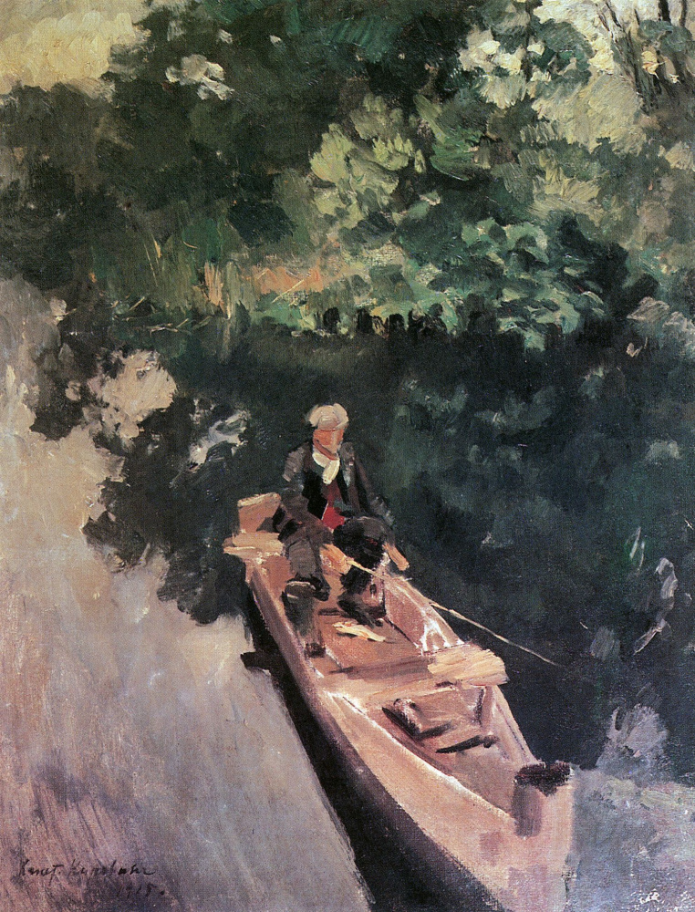 Konstantin Korovin. In the boat