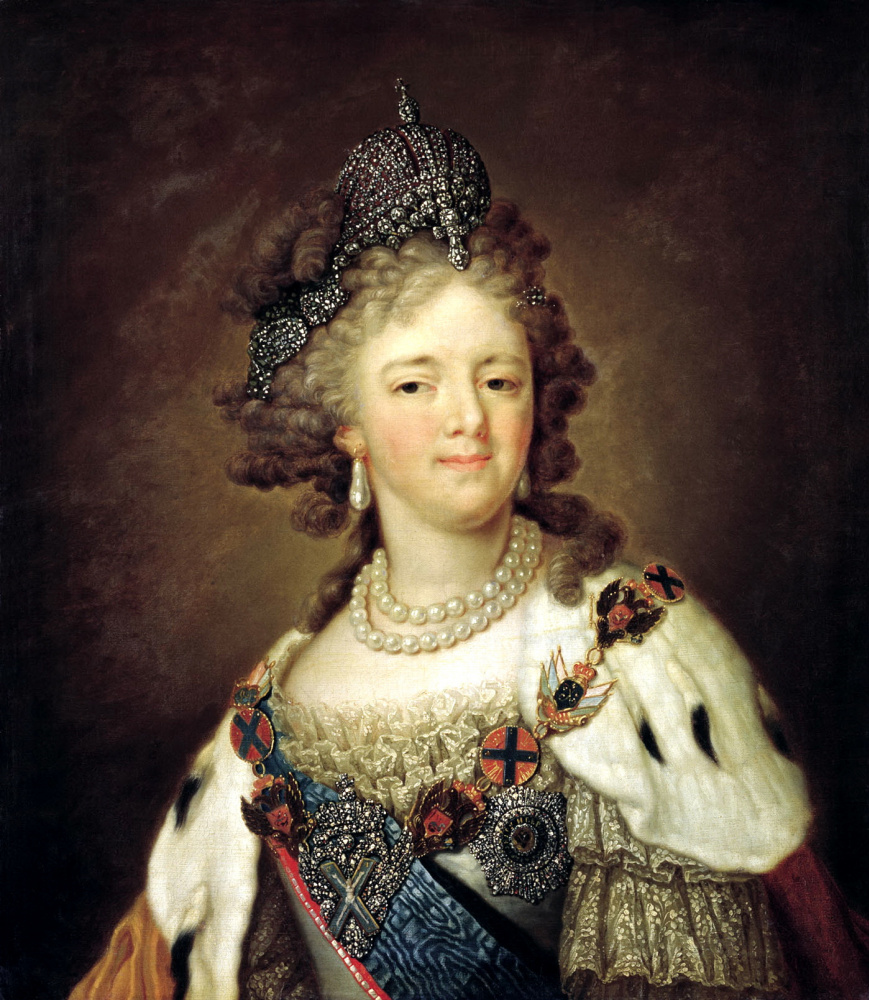 Vladimir Borovikovsky. Portrait of Empress Maria Feodorovna