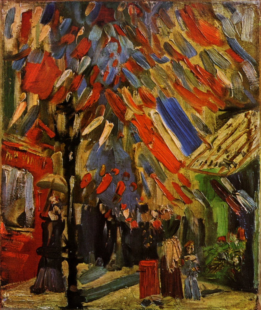 Vincent van Gogh. 14 de julio celebración en paris