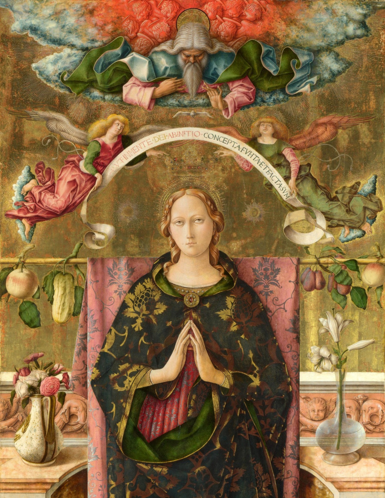 Carlo Crivelli. Immaculate Conception (fragment)