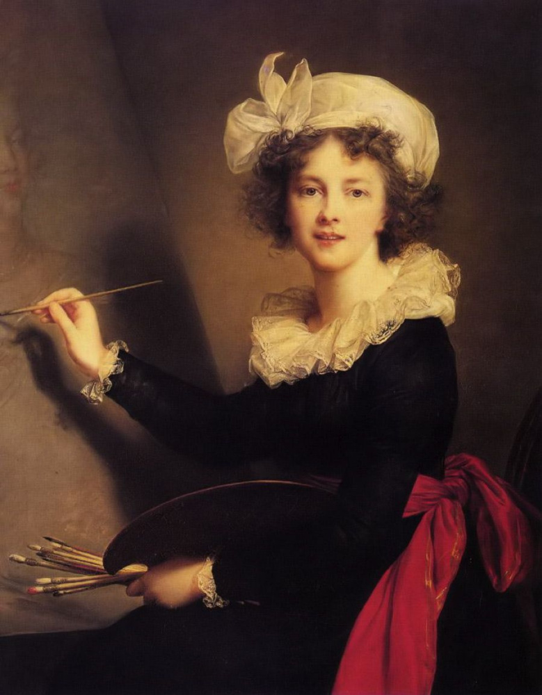 Elizabeth Vigee Le Brun. Self-portrait with palette