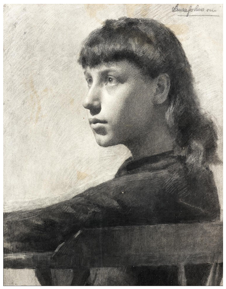 Laura Knight. 一个女孩的画像