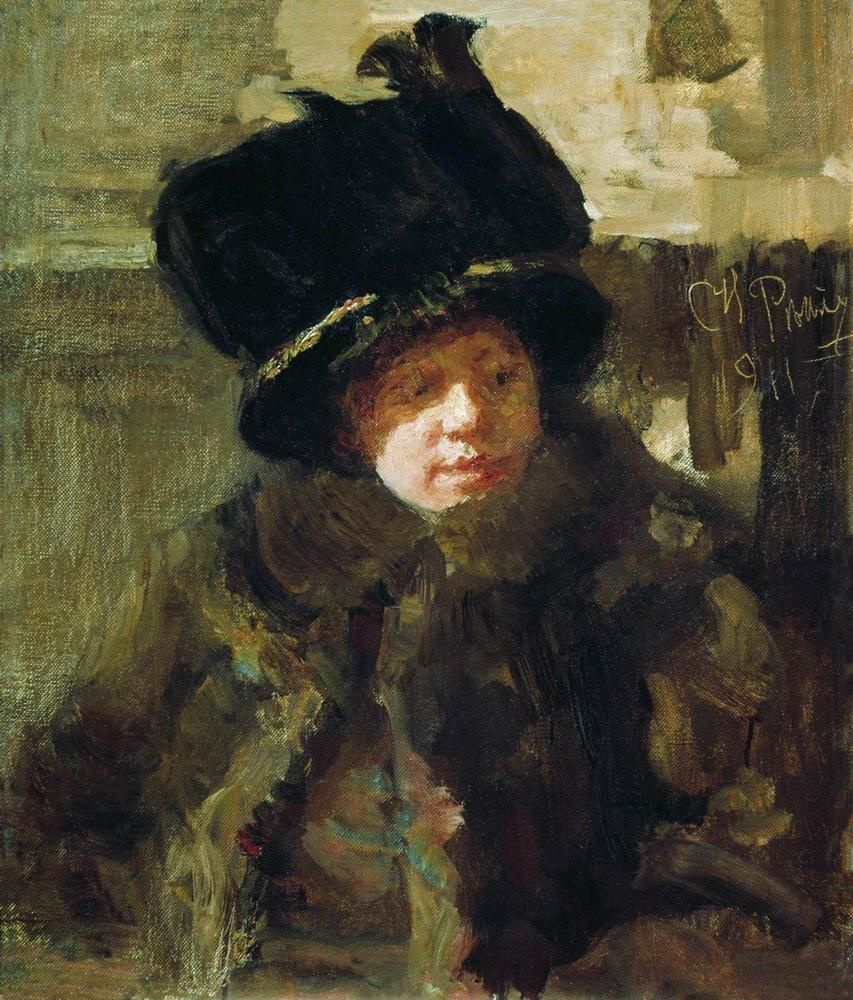 Ilya Efimovich Repin. Portrait of the writer Natalia Borisovna Nordman-Severova, wife of the artist