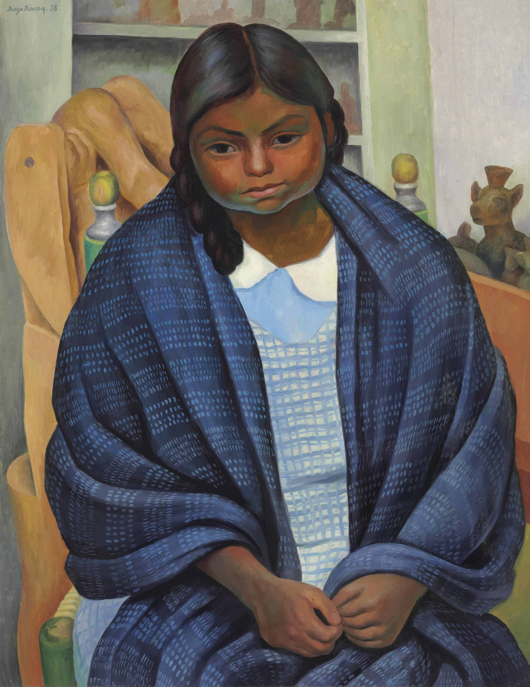 Diego Maria Rivera. Girl in reboso