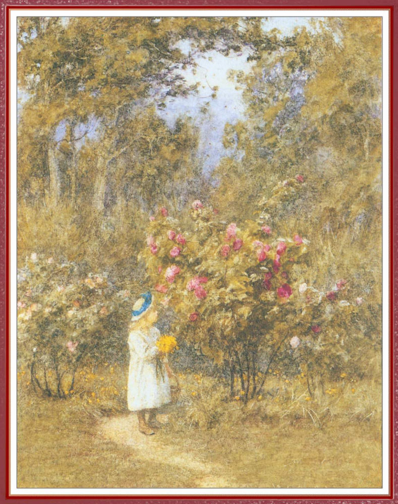 Helen Allingham. The choice of colors