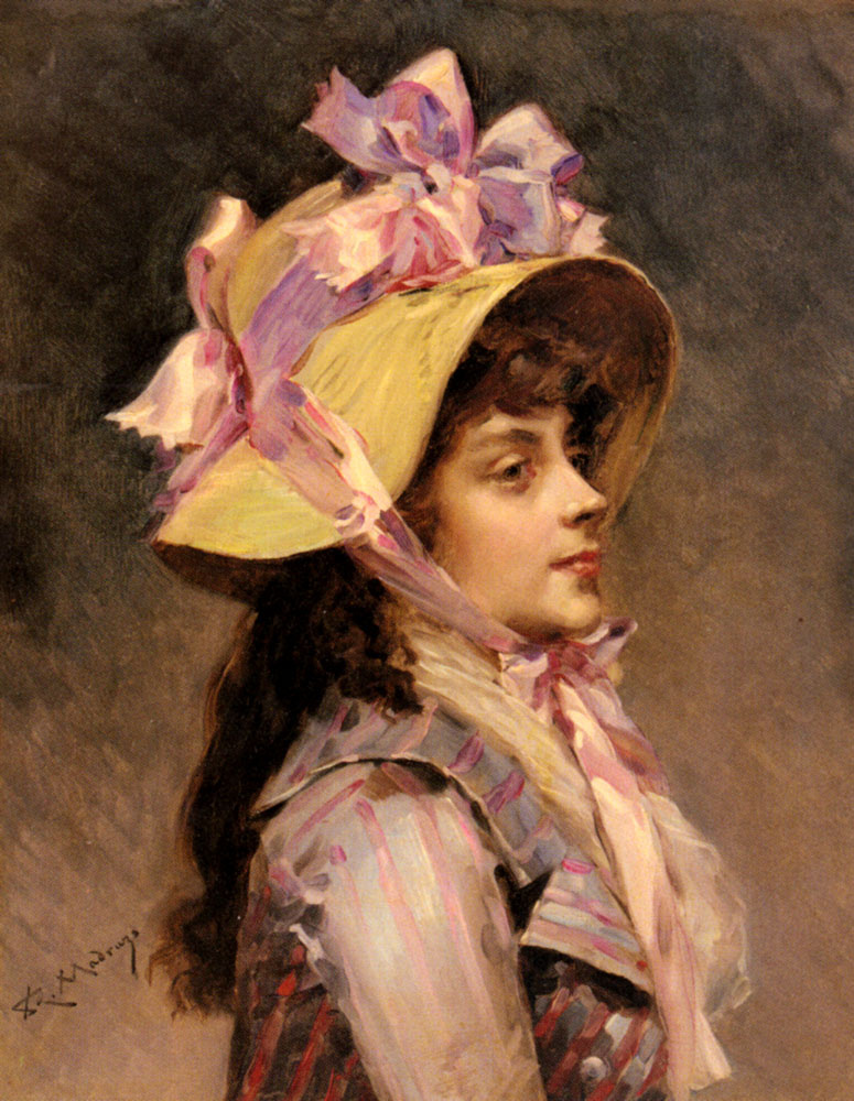 Raimundo de Madrazo y Garreta. The lady in the hat