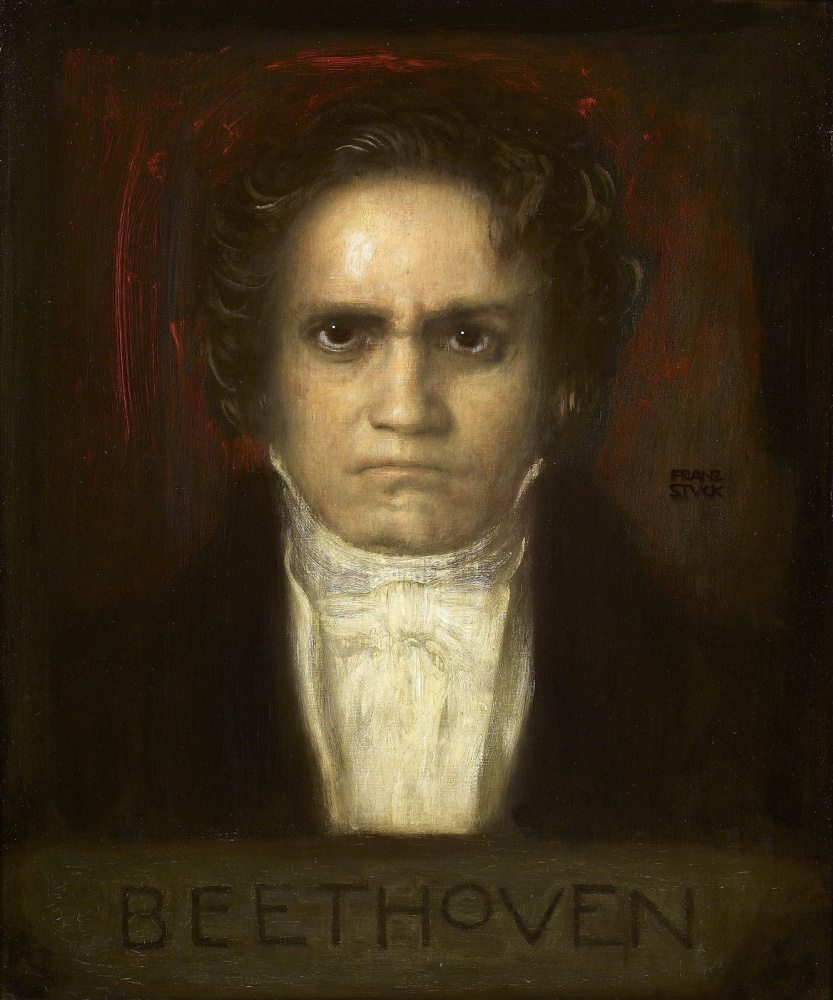 Franz von Stuck. Portrait of Ludwig van Beethoven. 1905