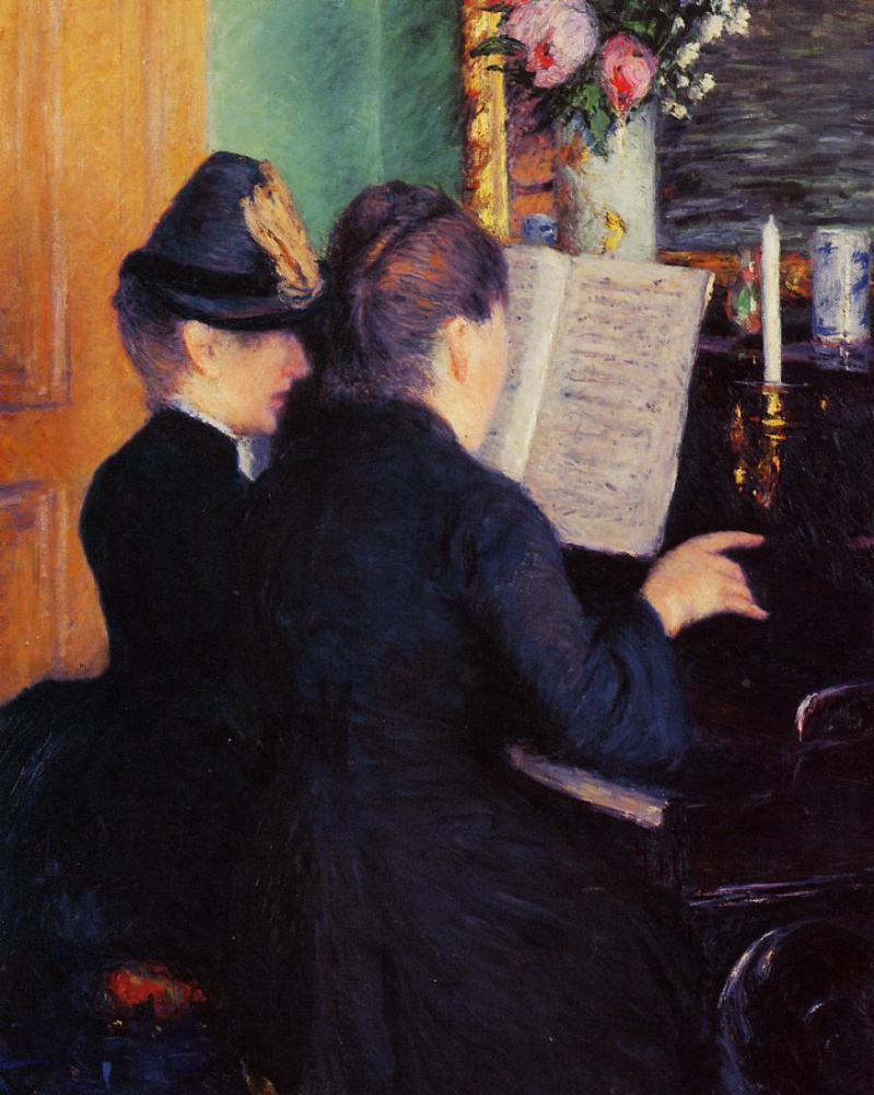 Gustave Caillebotte. The piano lesson