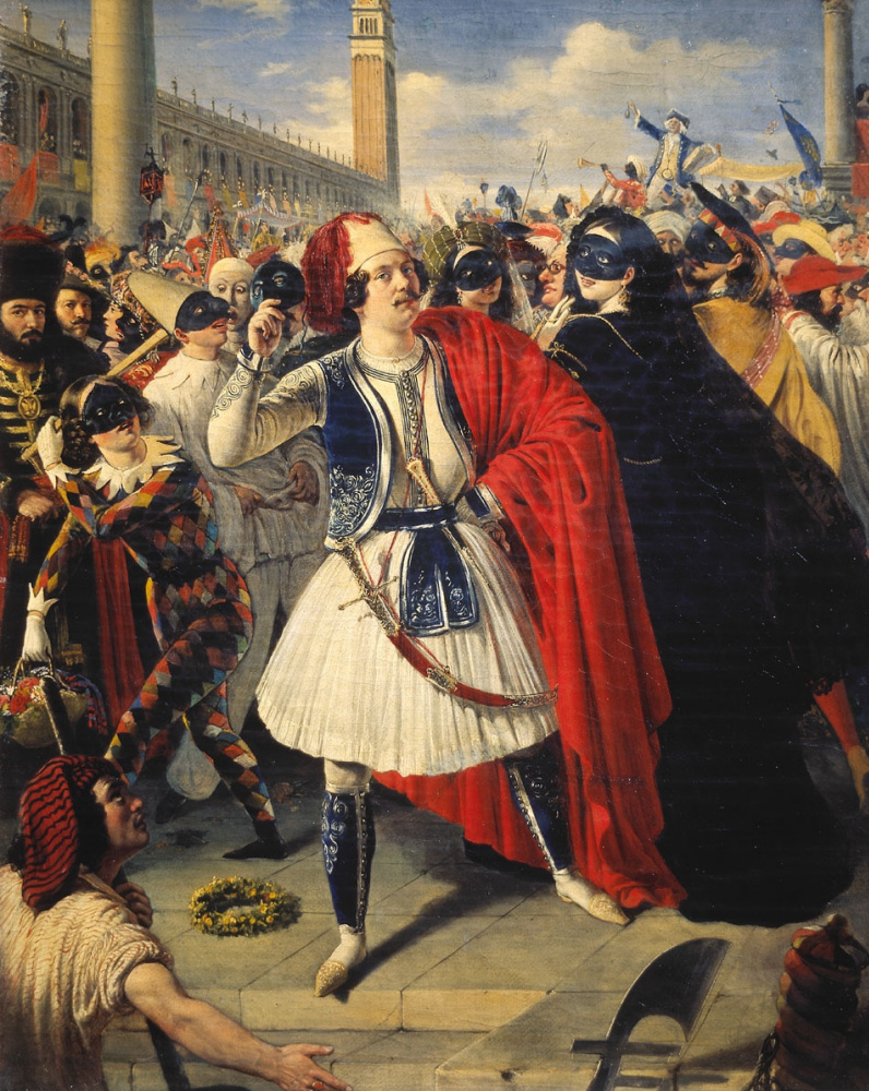 Mikhail Ivanovich Scotty. Au carnaval de Venise. 1839