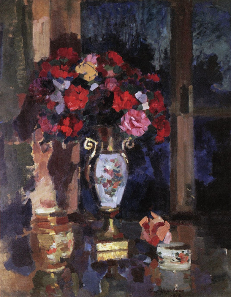 Konstantin Korovin. A bouquet of paper roses