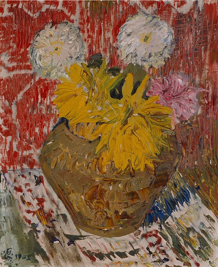 Giovanni Giacometti. Les chrysanthèmes