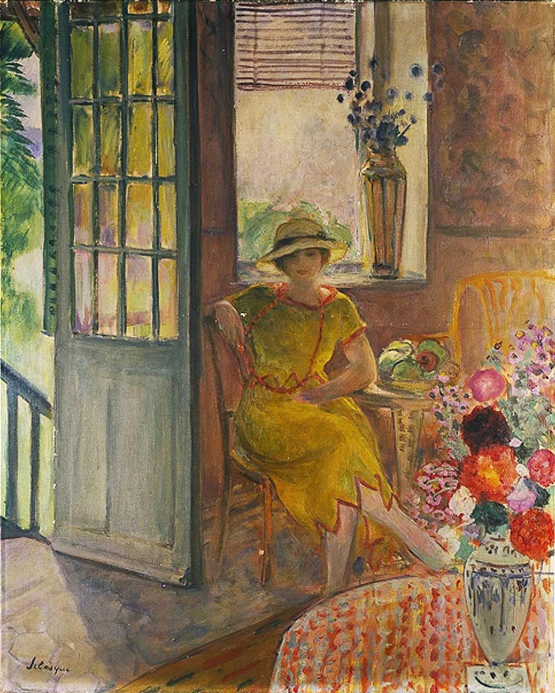 Henri Lebasque. Nano in yellow clothes