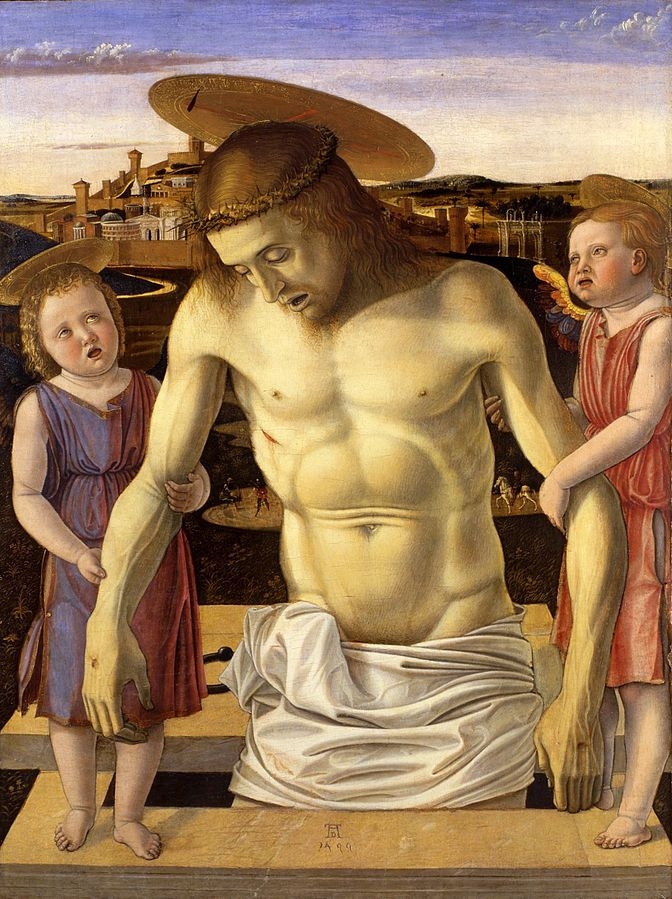 Albrecht Dürer. Christ supported by angels