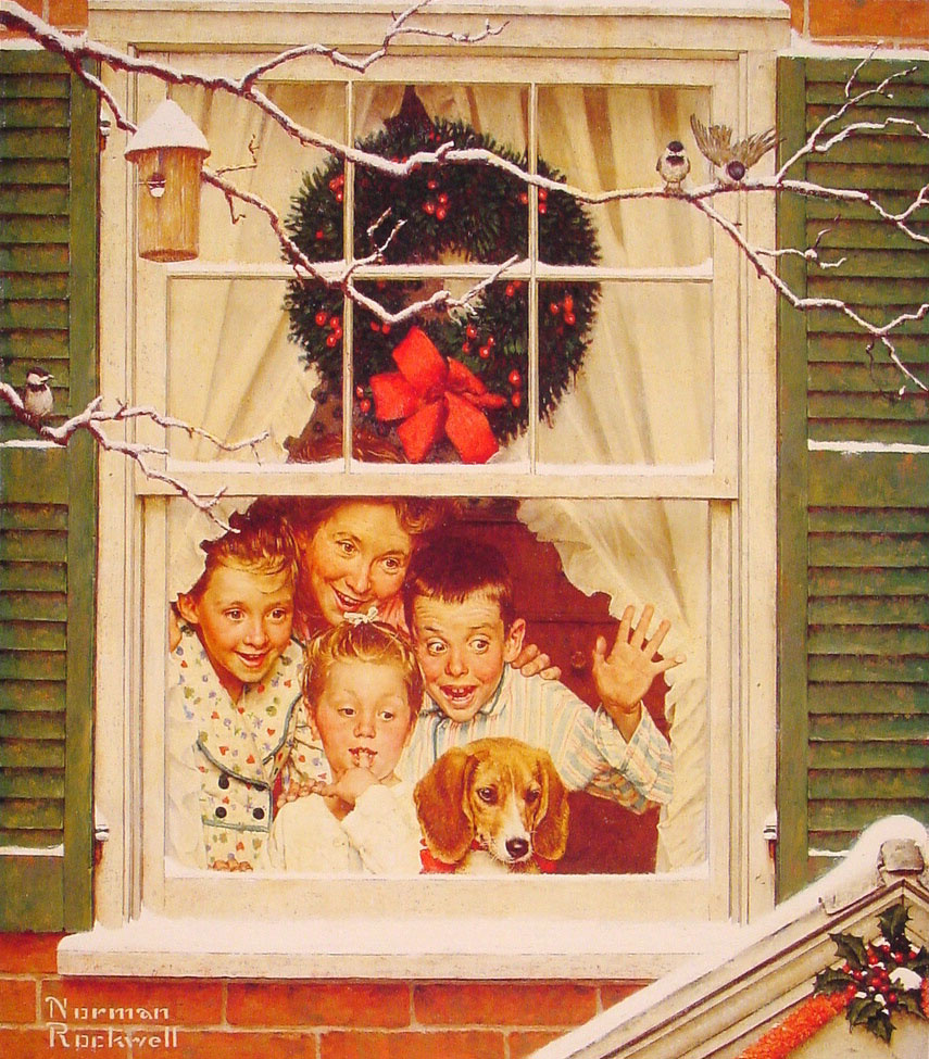 Norman Rockwell. Christmas day