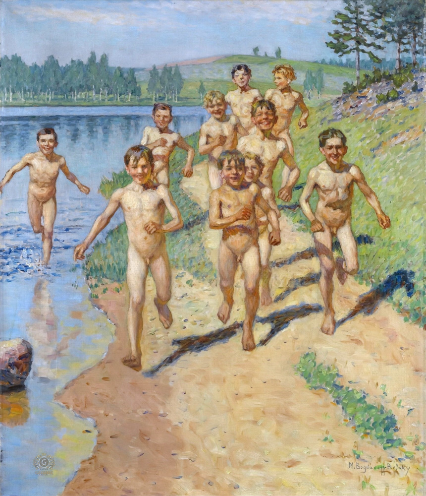 Nikolay Petrovich Bogdanov-Belsky. Los futuros deportistas