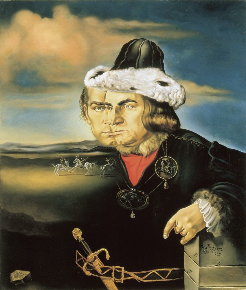 Salvador Dali. Portrait of Lawrence Olivier as Richard III